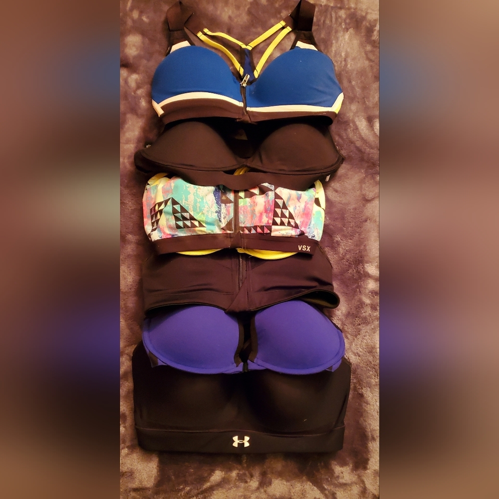 Victoria secret Pink/under armour sports bras